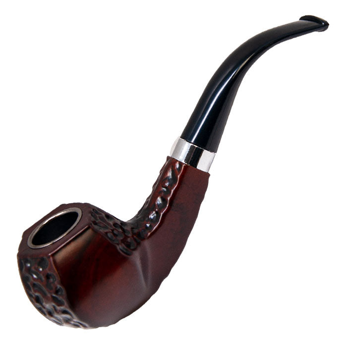 Black and wood resin pipe 6 inches