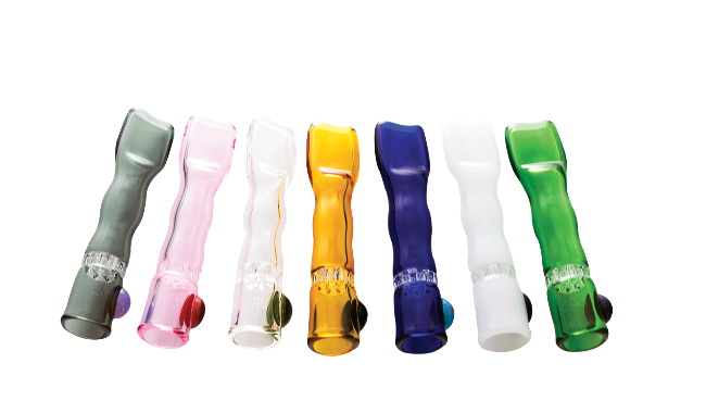Chillum Glass Pipe with Honey Comb screen