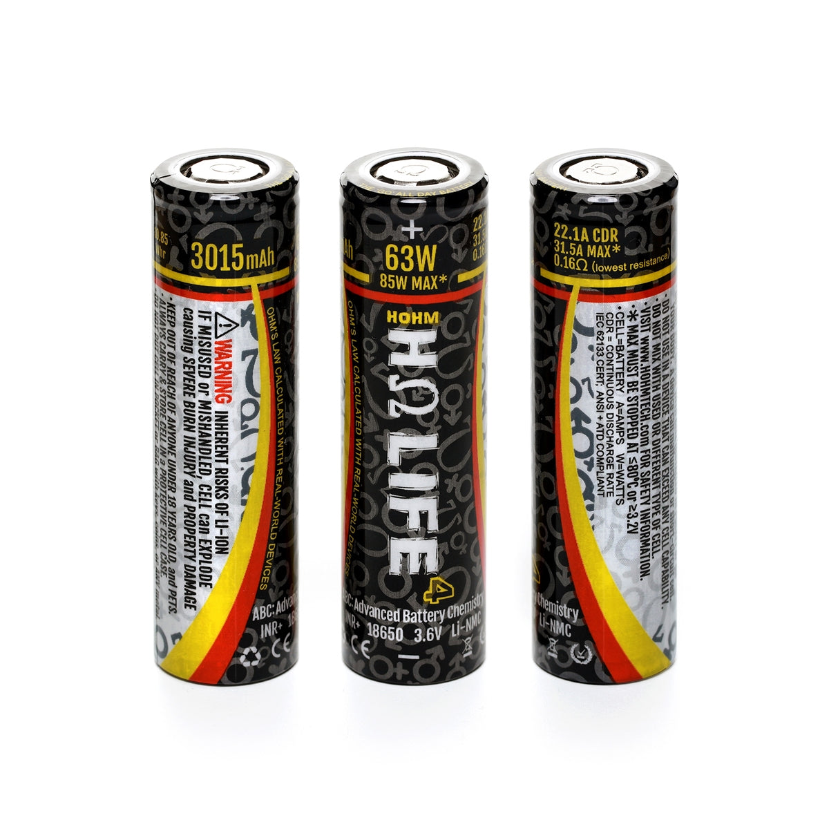 Hohmtech Life 18650 3015 mah Battery