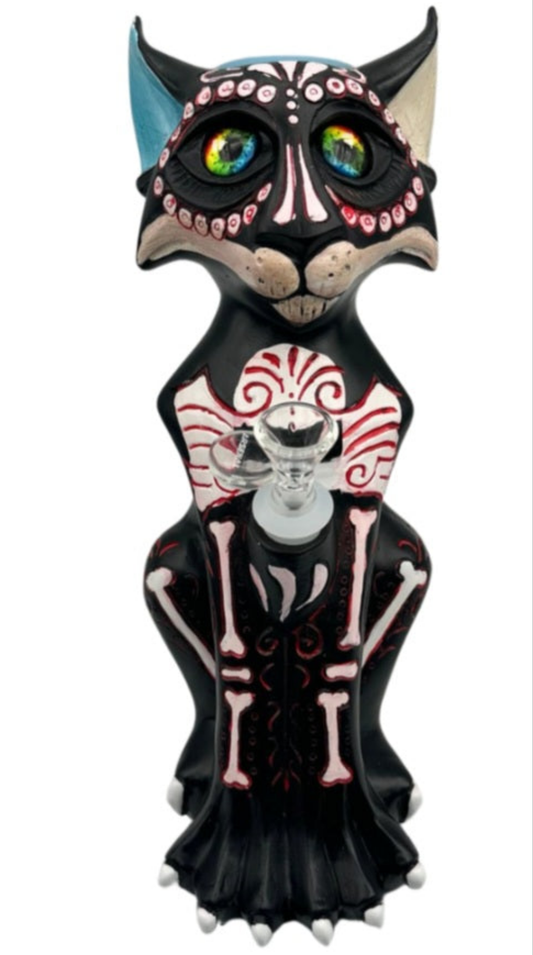 Resin Skull Cat Bong