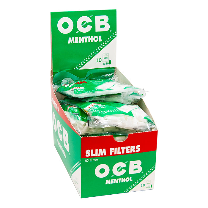 OCB slim filter tips menthol