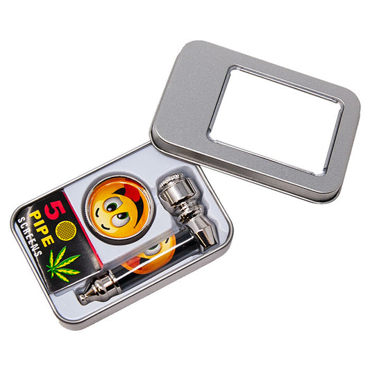 Small metal pipes with case